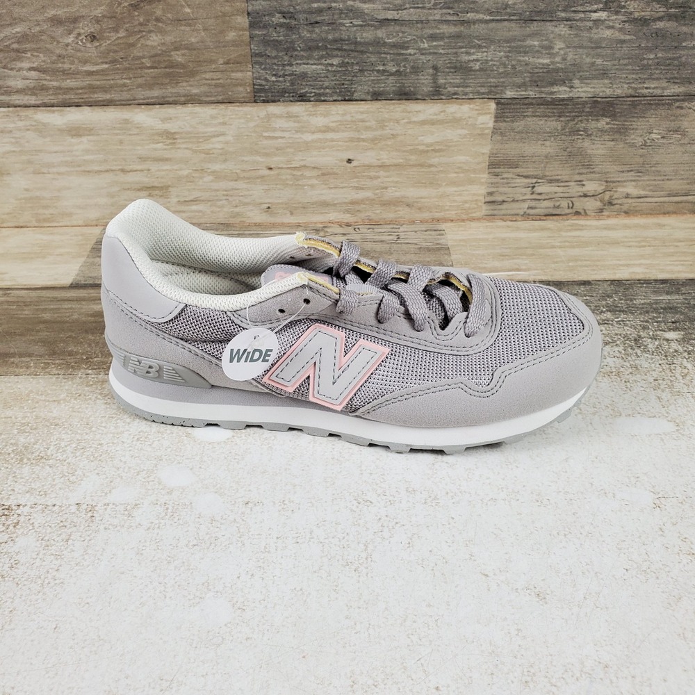 New Balance 515 Kids Girls Shoes Sz 1.5 W Rain Cloud Pink Haze Lace Up Sneakers